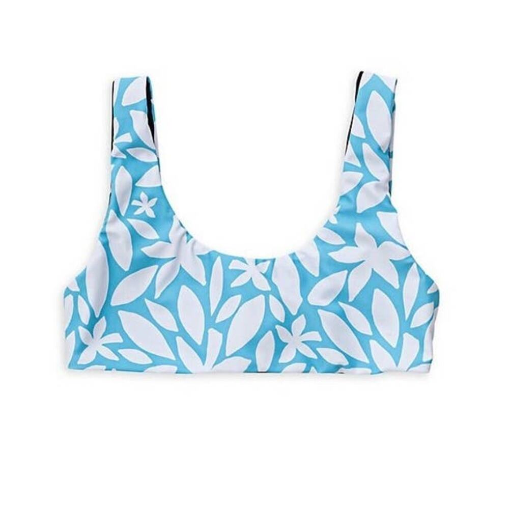 Snapper Rock Reversible Bikini Top Girls‎ 13-14 Y Blue White